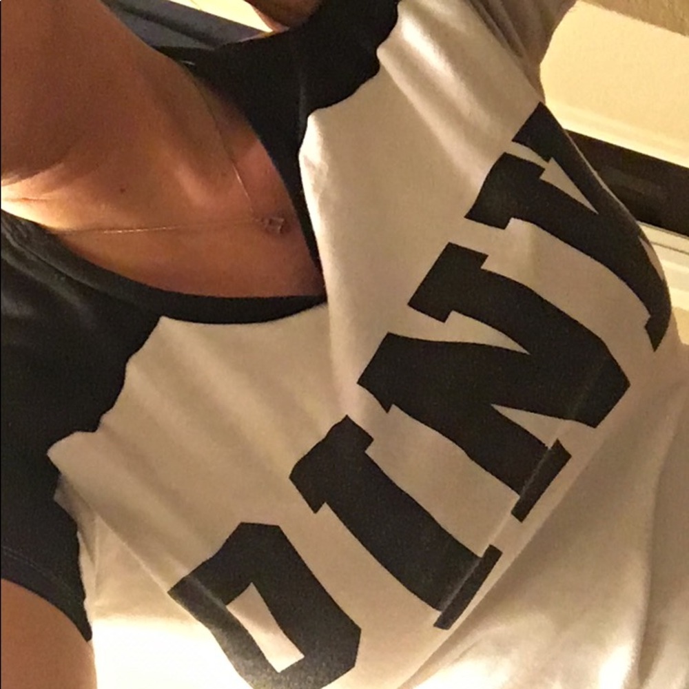 Pink brand tee shirt